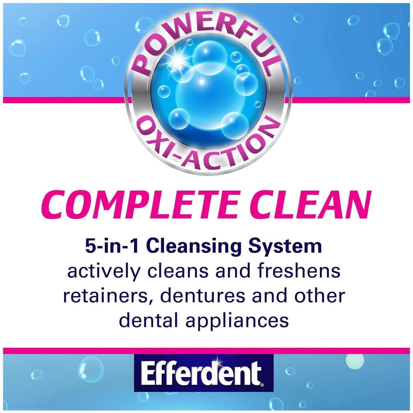 Efferdent Anti-Bacterial Denture Cleanser - 126 Count