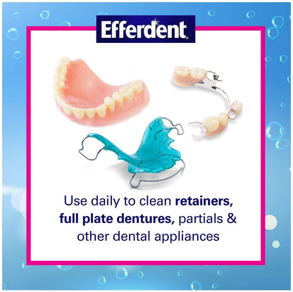 Efferdent Anti-Bacterial Denture Cleanser - 126 Count