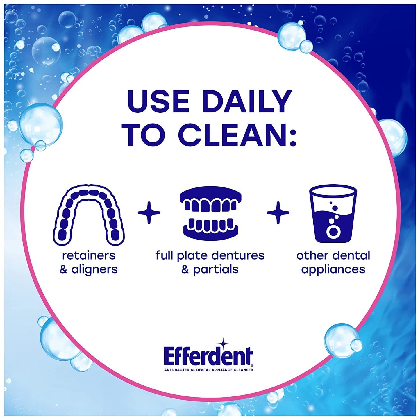 Efferdent Denture Cleaner, 102 ct | Denture Cleanser