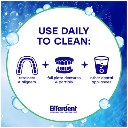 Efferdent Denture Cleaner Tablets – Minty Fresh & Clean, 44 Count