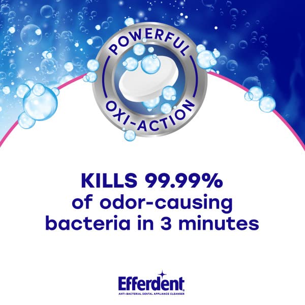 Efferdent Denture Cleanser Tablets - 44 Count Pack of 2 | Retainer & Dental Appliance Cleaner