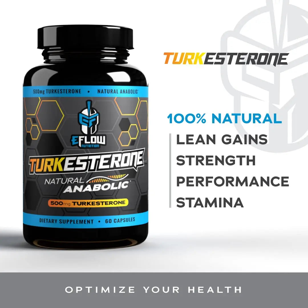 eFlow Nutrition Turkesterone Supplement for Men – Highest Purity, Cyclodextrin Absorption, 60 Capsules BritishVita | Premium UK Vitamins & Wellness Supplements