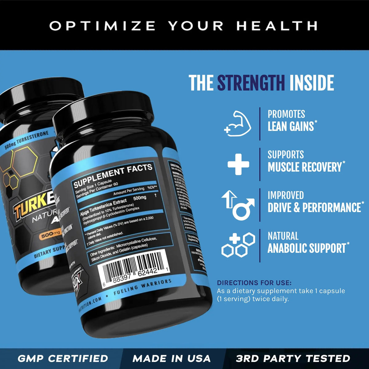 eFlow Nutrition Turkesterone Supplement for Men – Highest Purity, Cyclodextrin Absorption, 60 Capsules BritishVita | Premium UK Vitamins & Wellness Supplements