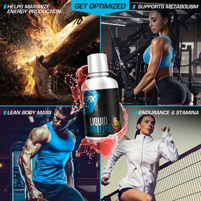 EFX Sports L-Carnitine Liquid 1500mg – Performance & Strength (31 Servings, Fruit Punch)