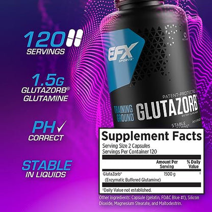 EFX Training Ground Glutazorb Caps – pH-Correct Glutamine for Digestion & Immune Support