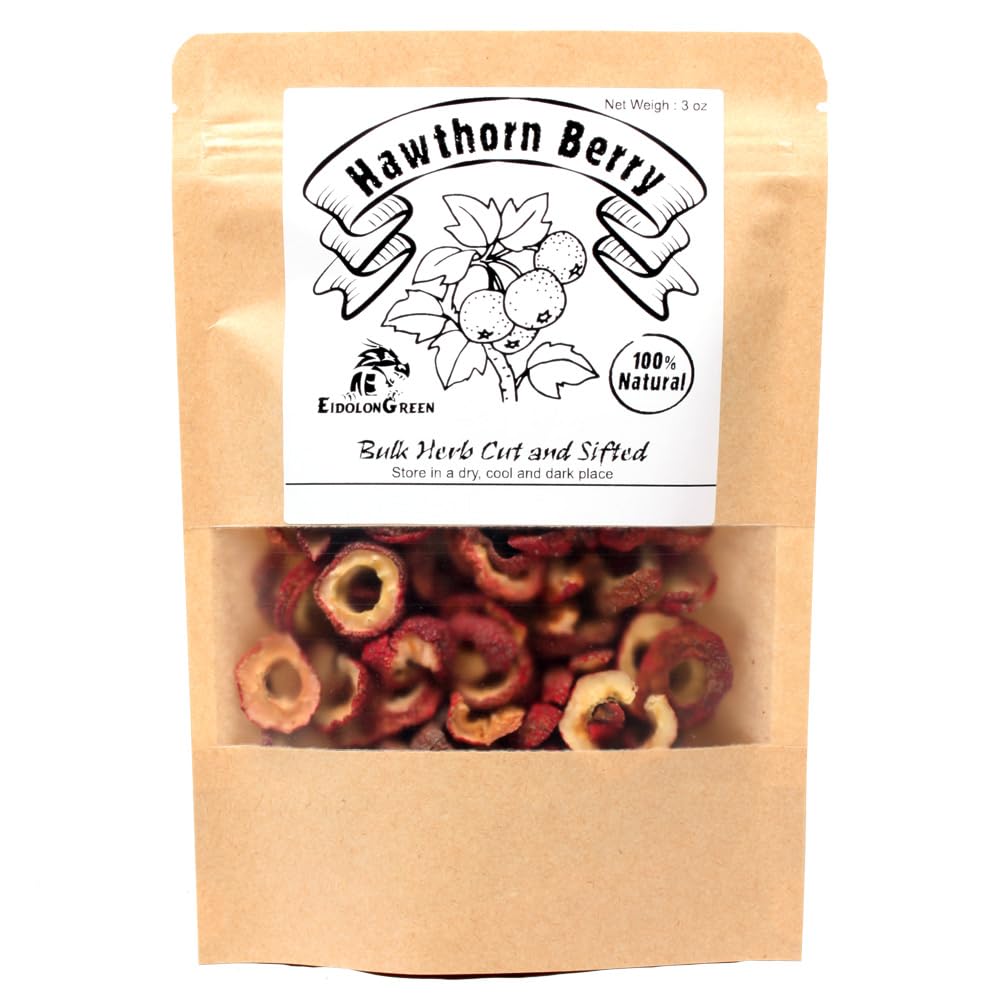 EidolonGreen Hawthorn Berry - Dried Bulk Herb 3 oz (88 g)