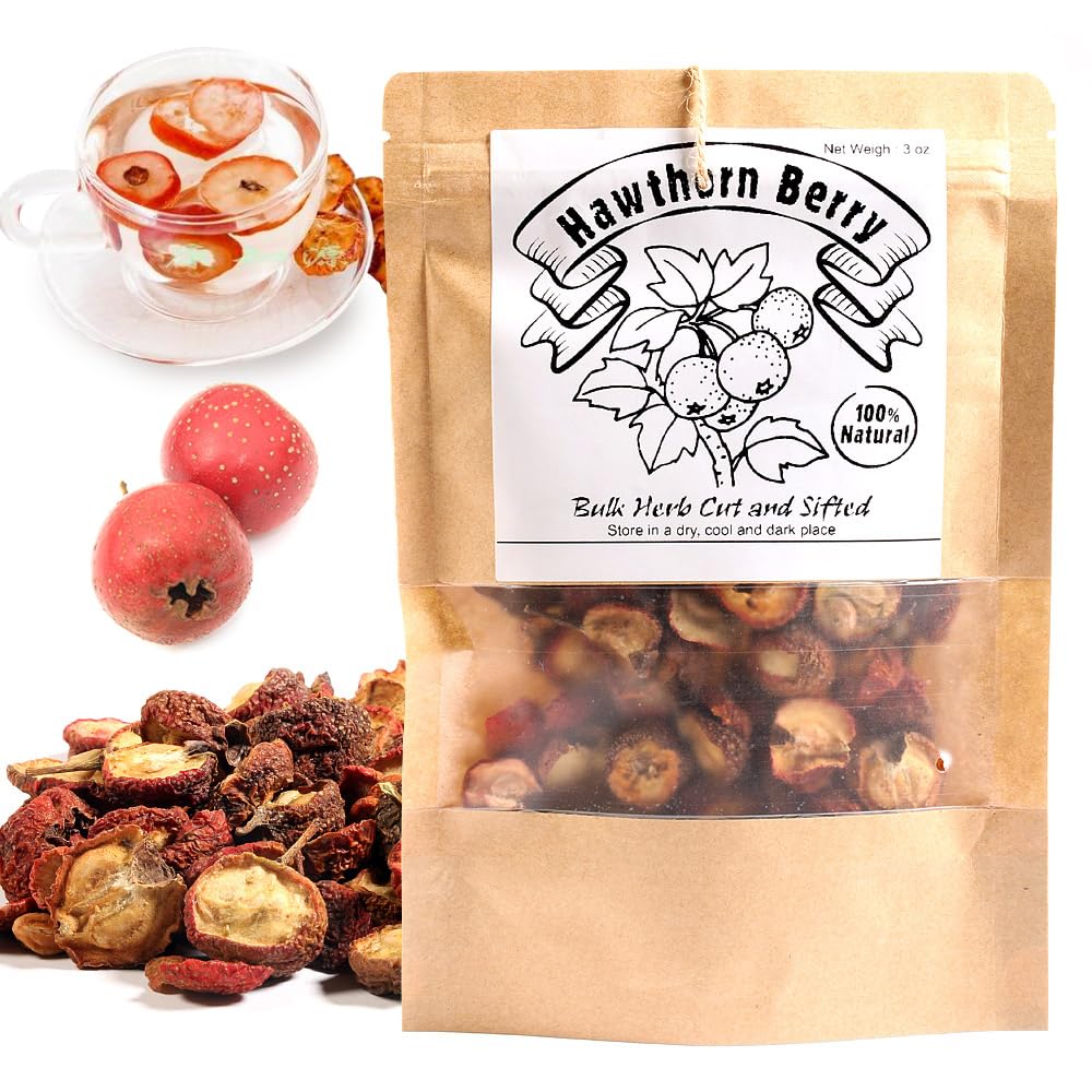 EidolonGreen Hawthorn Berry - Dried Bulk Herb 3 oz (88 g)