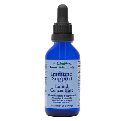 Eidon Immune Support Liquid Concentrate – Immune Booster Mineral Drops (Zinc, Selenium, Sulfur), Bioavailable, No Preservatives, 2 oz