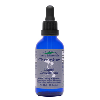 Eidon Ionic Minerals Liquid Chromium Concentrate | Ionic Chromium Drops 2 oz | Supports Stable Energy