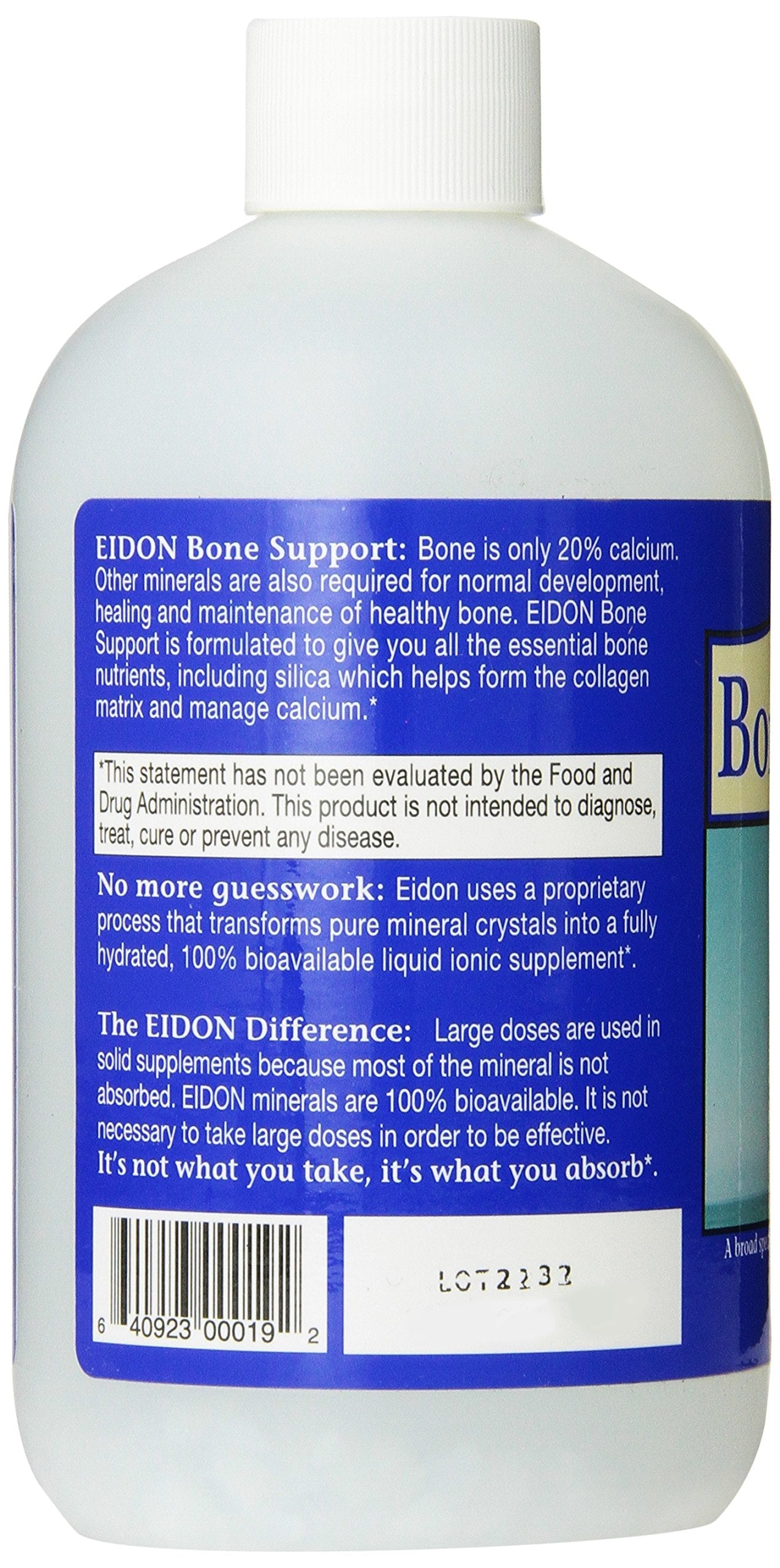 Eidon Mineral Wellness Liquid Supplement – Ionic Trace Minerals (Calcium, Magnesium, Zinc) Bioavailable – 18 oz