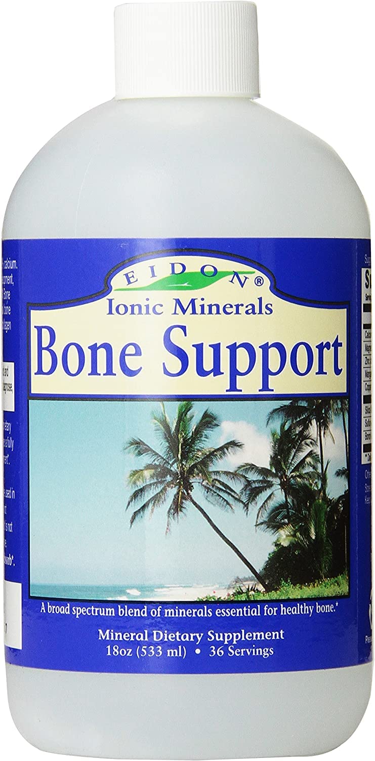 Eidon Mineral Wellness Liquid Supplement – Ionic Trace Minerals (Calcium, Magnesium, Zinc) Bioavailable – 18 oz