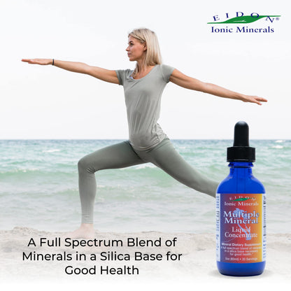 Eidon Multiple Minerals Supplement - Ionic Mineral Drops for Water | Hydration & Heart Health - 2 oz