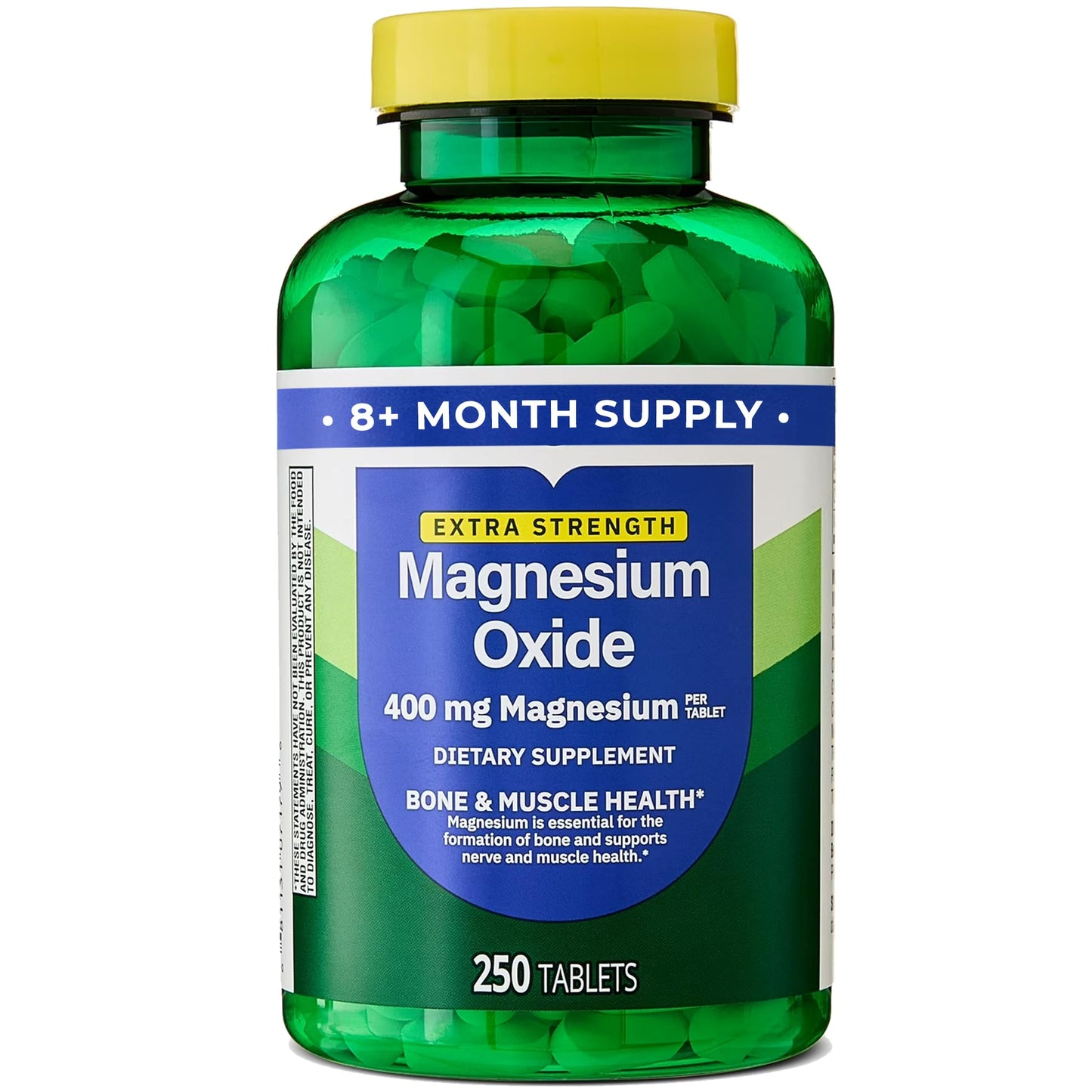Magnesium Oxide 400mg – 250 Count | Bone, Muscle & Heart Health