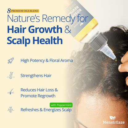 8-Oil Hair Growth Oil & Scalp Treatment - Rosemary, Peppermint, Biotin | 6.7 fl oz