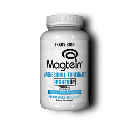 Ekkovision Magtein Magnesium L-Threonate – 2000 mg per Serving, 60 Servings, Memory & Cognitive Support BritishVita | Premium UK Vitamins & Wellness Supplements