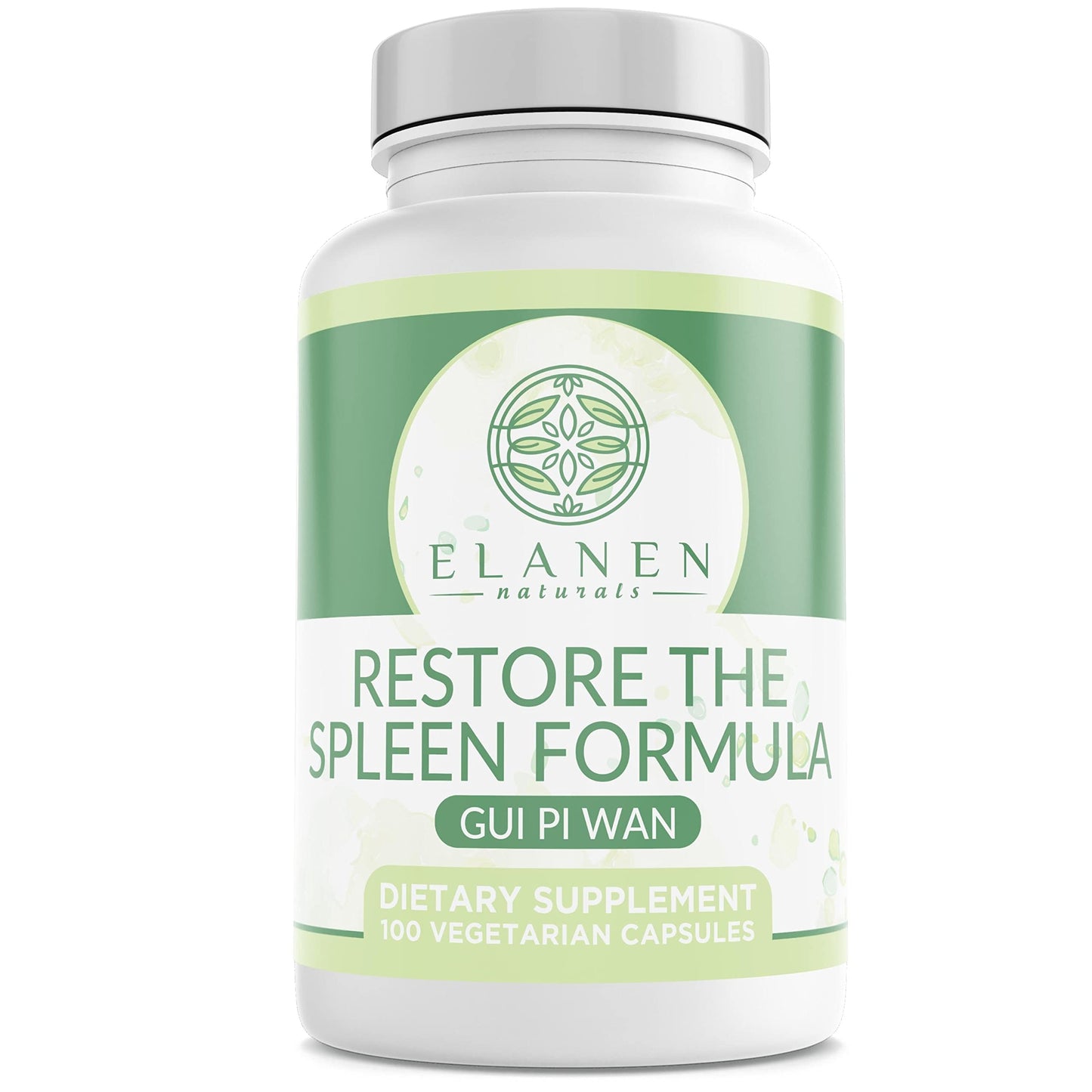 Elanen Naturals Gui Pi Wan - 3rd Party Tested - Restore Spleen & Mind - 100 Veg Capsules