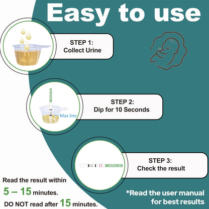 Elate Early Detection Pregnancy Test Strips – 6 Days Early, 100 Count