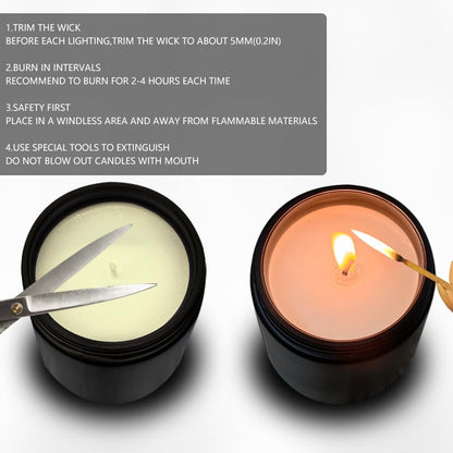 Elaunva Vanilla Scented Candle - 7oz (200g) Natural Soy Wax | Aromatherapy & Home Decor