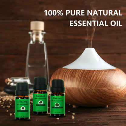 Elaunva Essential Oils Set – 4 Pure & Natural Scents (0.33 Fl oz Each)