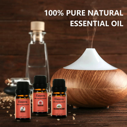 Elaunva Essential Oils Set - 4 Pure Scents (0.33oz each)