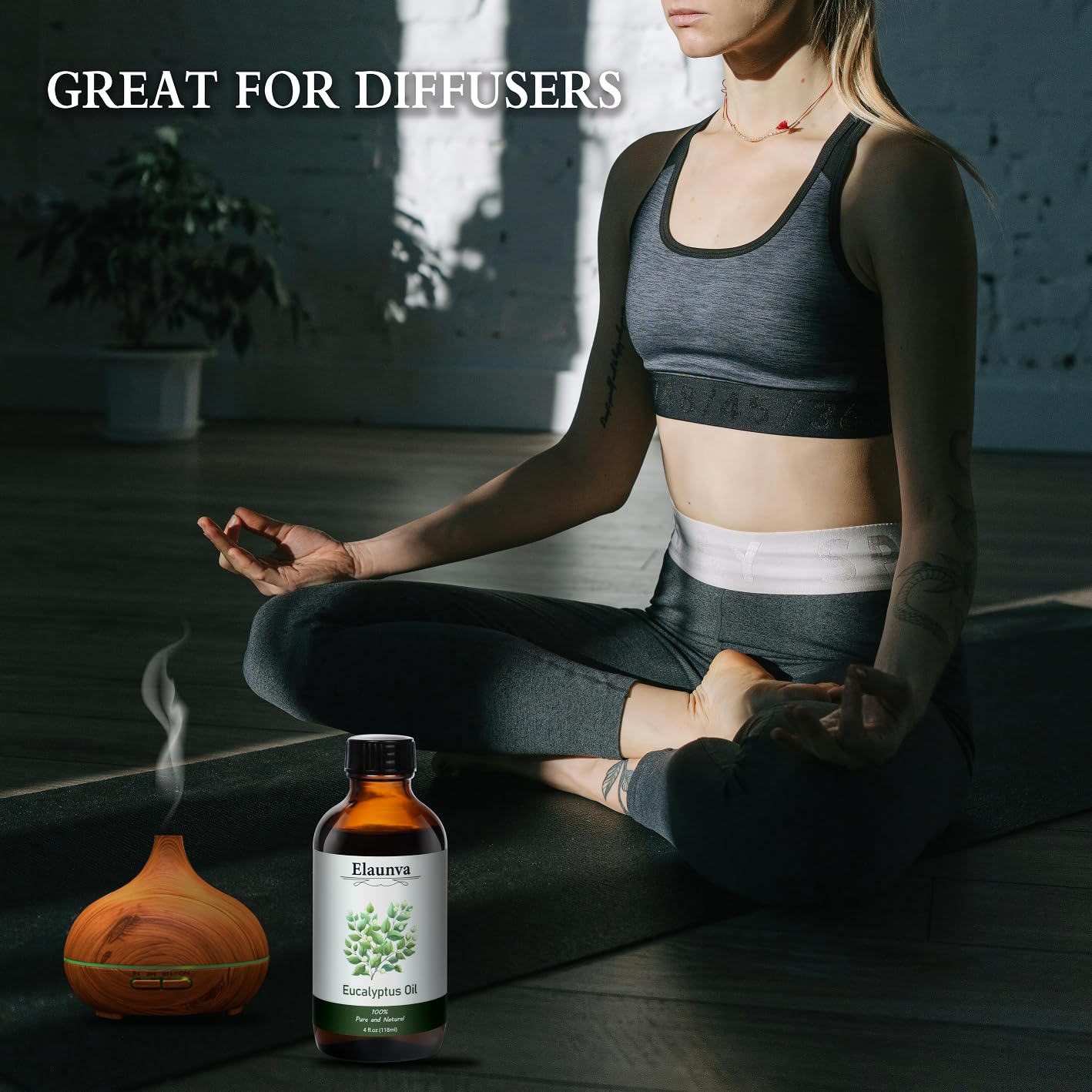 Elaunva Eucalyptus Essential Oil – 4oz (118ml) | 100% Pure & Natural