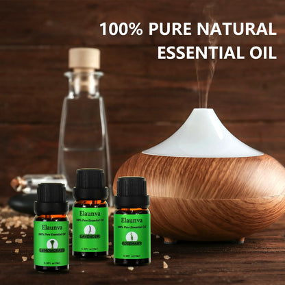 Elaunva Essential Oils Set – 4 Pure Oils for Aromatherapy
