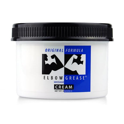 Elbow Grease Original Massage Cream Unscented 9oz – Rich, Smooth Glide for Therapeutic & Personal Massage