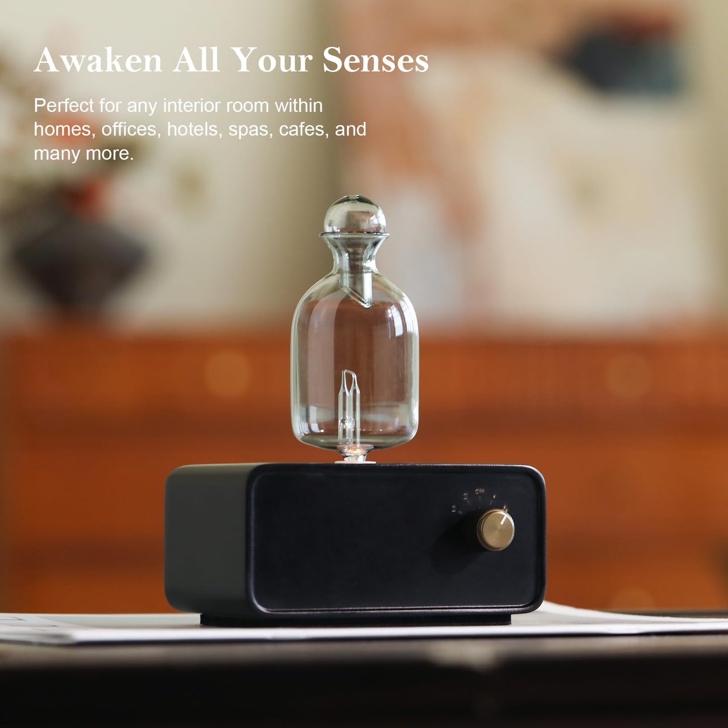 EldEast Aromatherapy Diffuser — Portable Waterless Nebulizing Diffuser with Timer & Auto Shut-Off