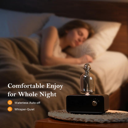EldEast Aromatherapy Diffuser — Portable Waterless Nebulizing Diffuser with Timer & Auto Shut-Off