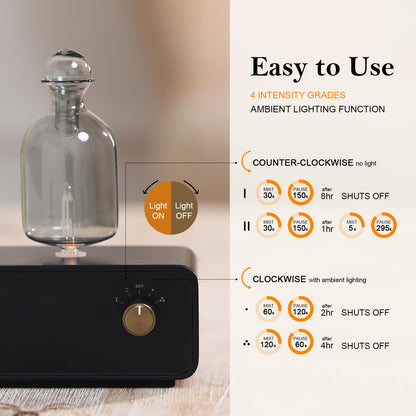 EldEast Aromatherapy Diffuser — Portable Waterless Nebulizing Diffuser with Timer & Auto Shut-Off