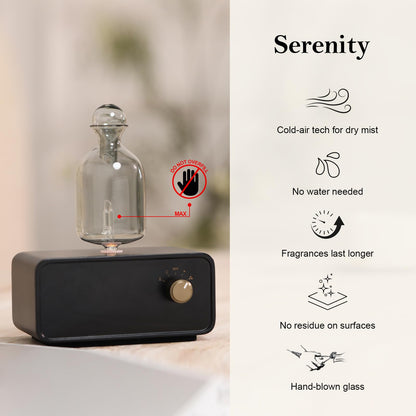 EldEast Aromatherapy Diffuser — Portable Waterless Nebulizing Diffuser with Timer & Auto Shut-Off