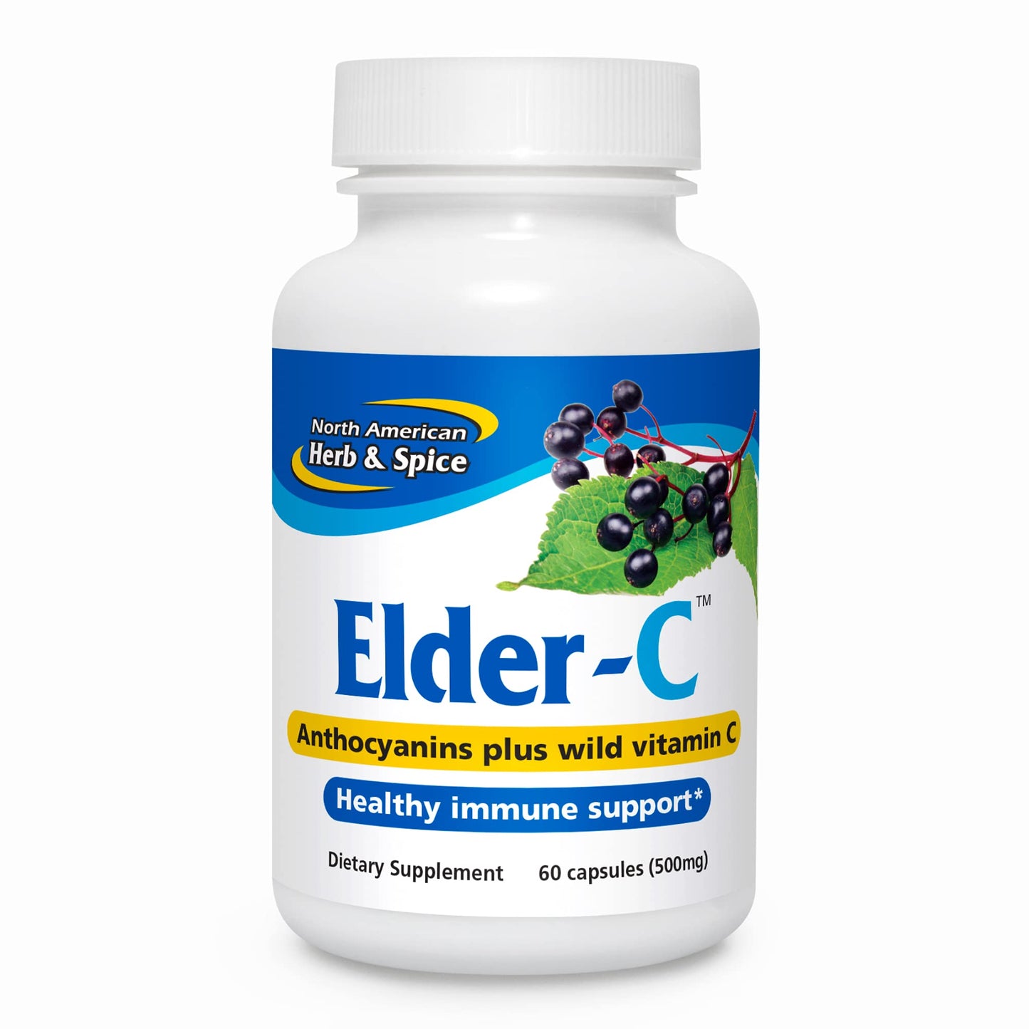 Elder-C Elderberry Concentrate 60 Caps - Immune Support - Oreganol P73 - Non-GMO & Gluten Free
