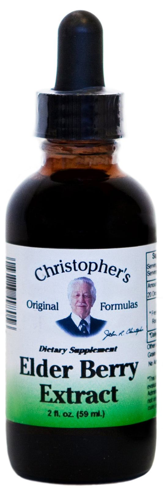 Elderberry Extract Dr. Christopher 2 oz Liquid BritishVita | Premium UK Vitamins & Wellness Supplements
