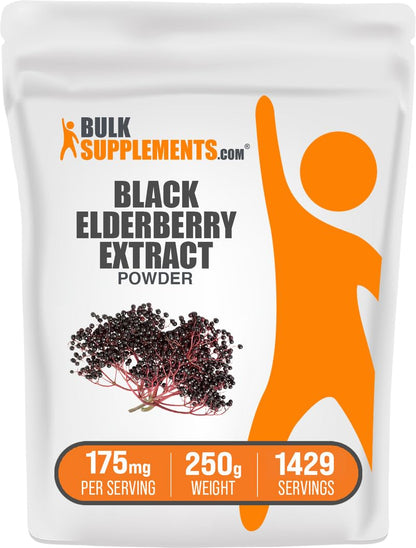Elderberry Extract Powder 175 mg – 250 g (8.8 oz) – Immune Support