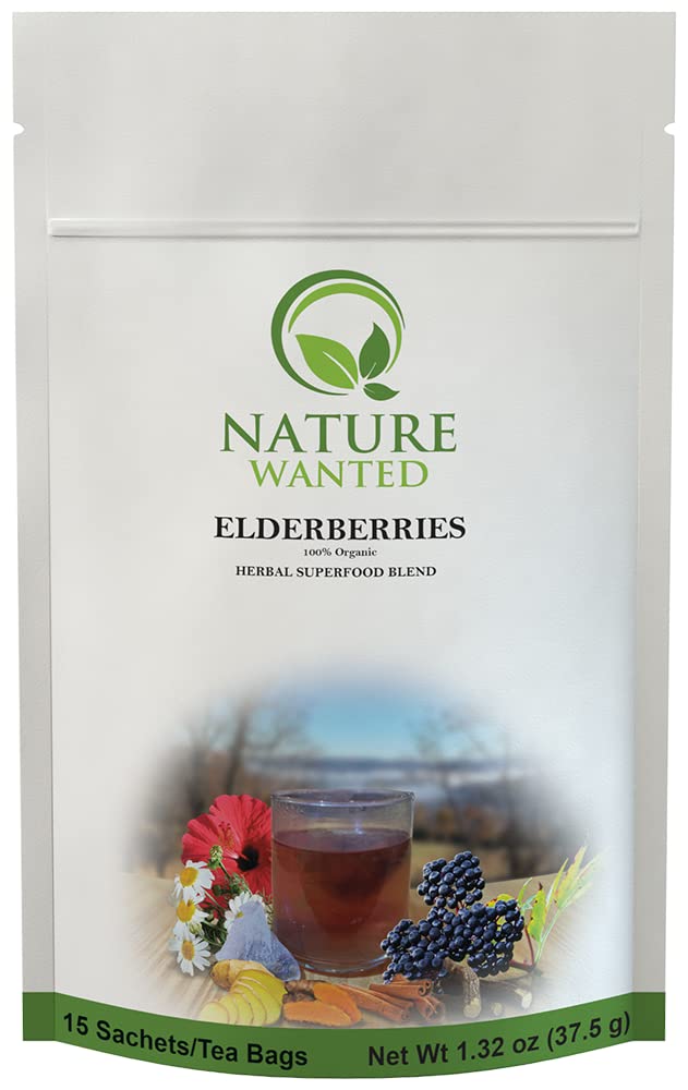 Elderberry Herbal Superfood Blend Tea - Made in USA