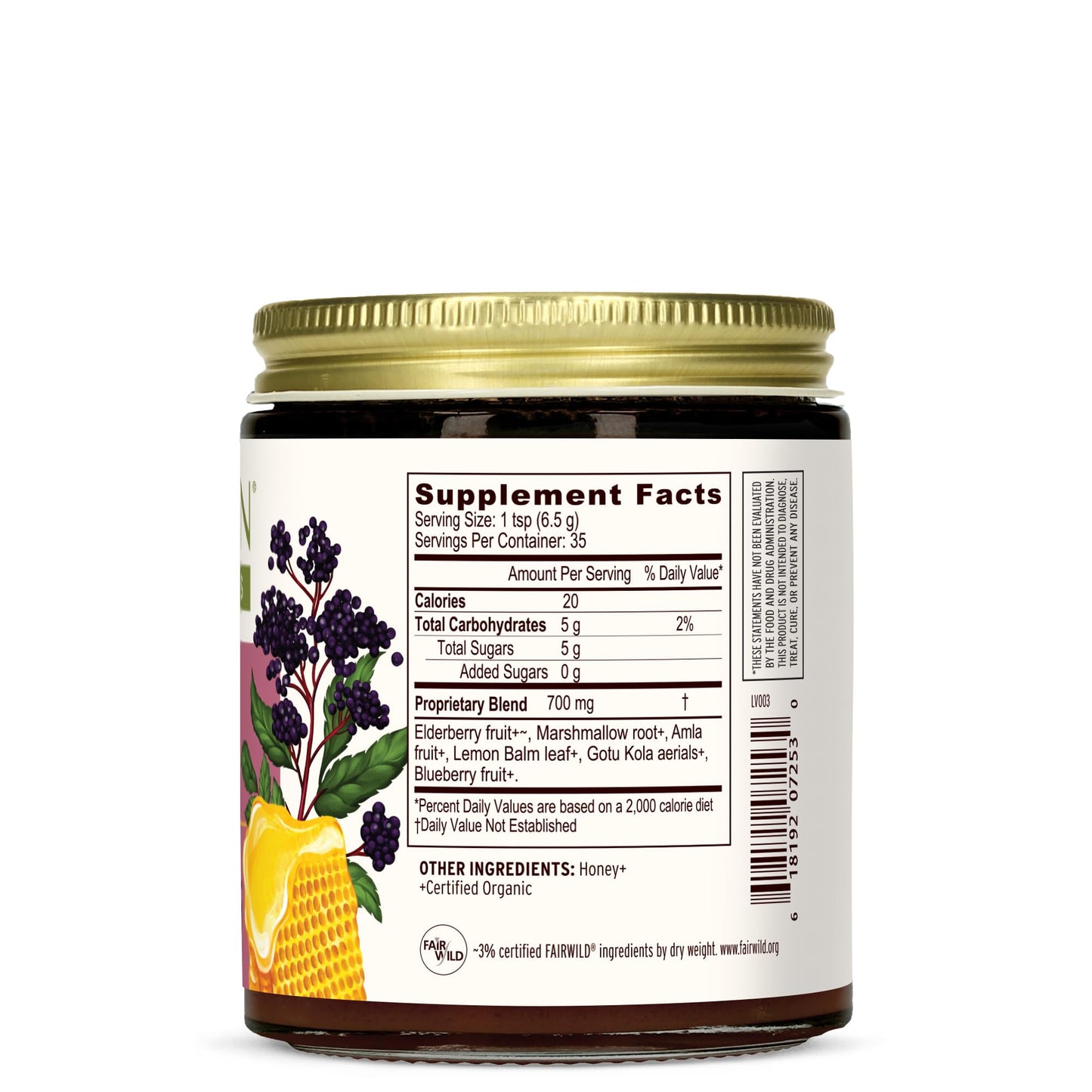 Banyan Botanicals Organic Elderberry Honey – Immune Support for Kids & Adults (8.25 oz)