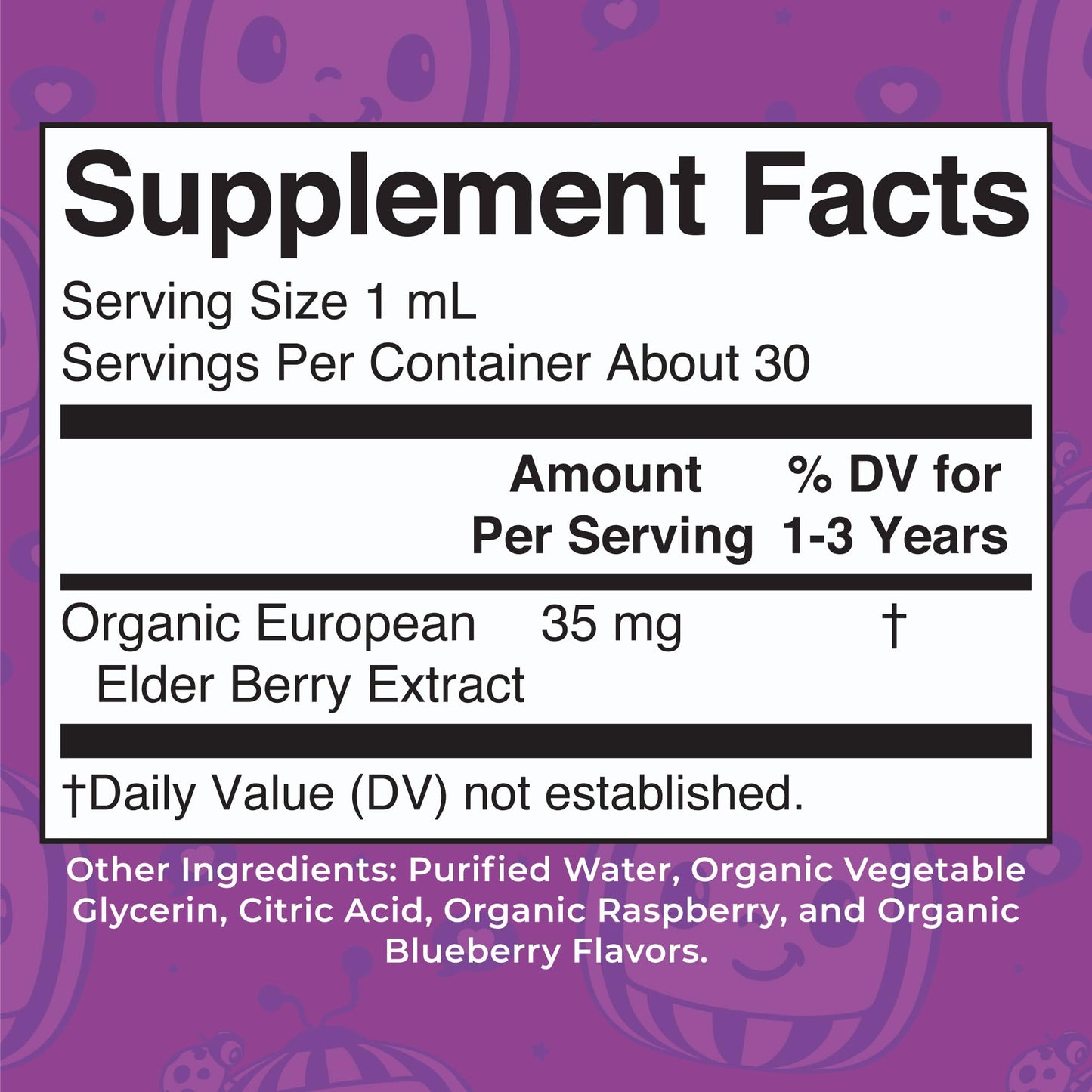 MaryRuth Organics Cocomelon Toddler Elderberry Syrup – USDA Organic, Sugar Free (Ages 1-3) 1 Fl Oz