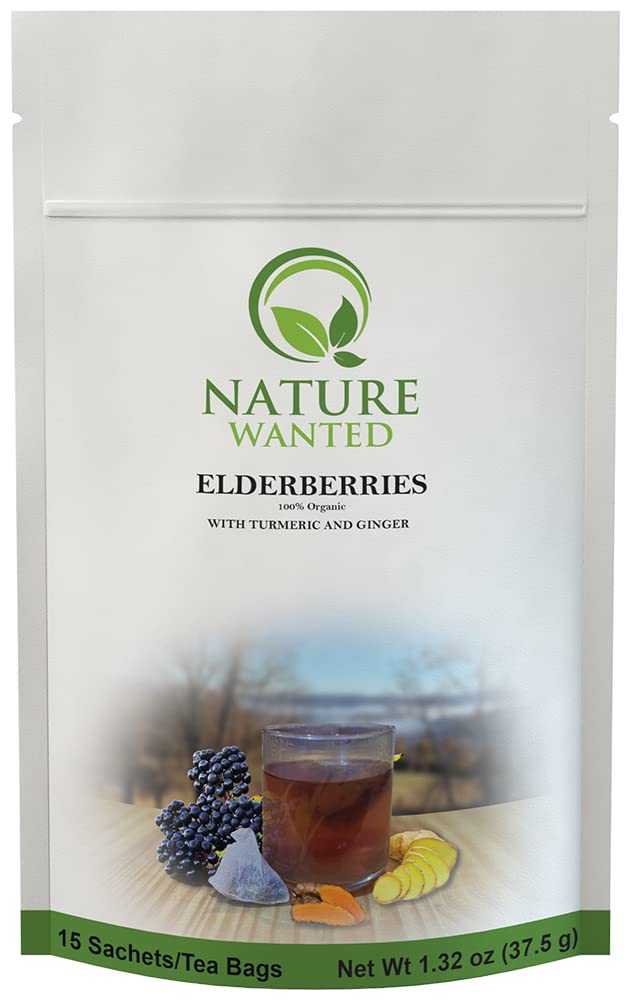 Elderberry Turmeric Ginger Tea Made in USA | Herbal Tea
