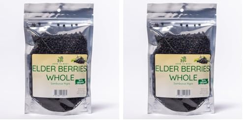 Organic Elderberry Whole 4oz – Wildcrafted 2-Pack | Immune Support | Herb To Body