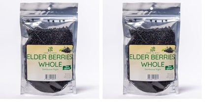 Organic Elderberry Whole 4oz – Wildcrafted 2-Pack | Immune Support | Herb To Body