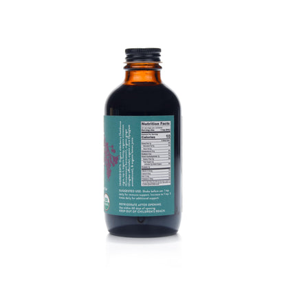 Fields Without Fences Elderberry Elixir – Immune Support for Adults & Kids | Organic, Farm-Fresh Elderberry Syrup | Made in the USA (4 oz)