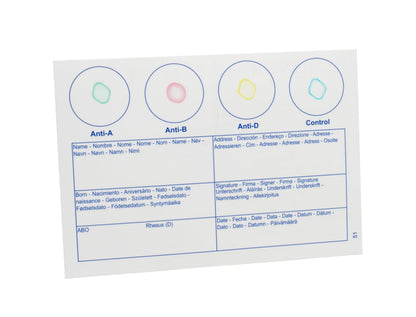 Eldoncard Inc Blood Type Test Kit – A, B, AB, O & RH- at Home