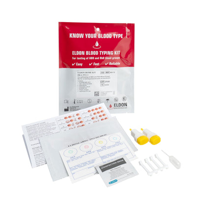 Eldoncard Inc Blood Type Test Kit – A, B, AB, O & RH- at Home
