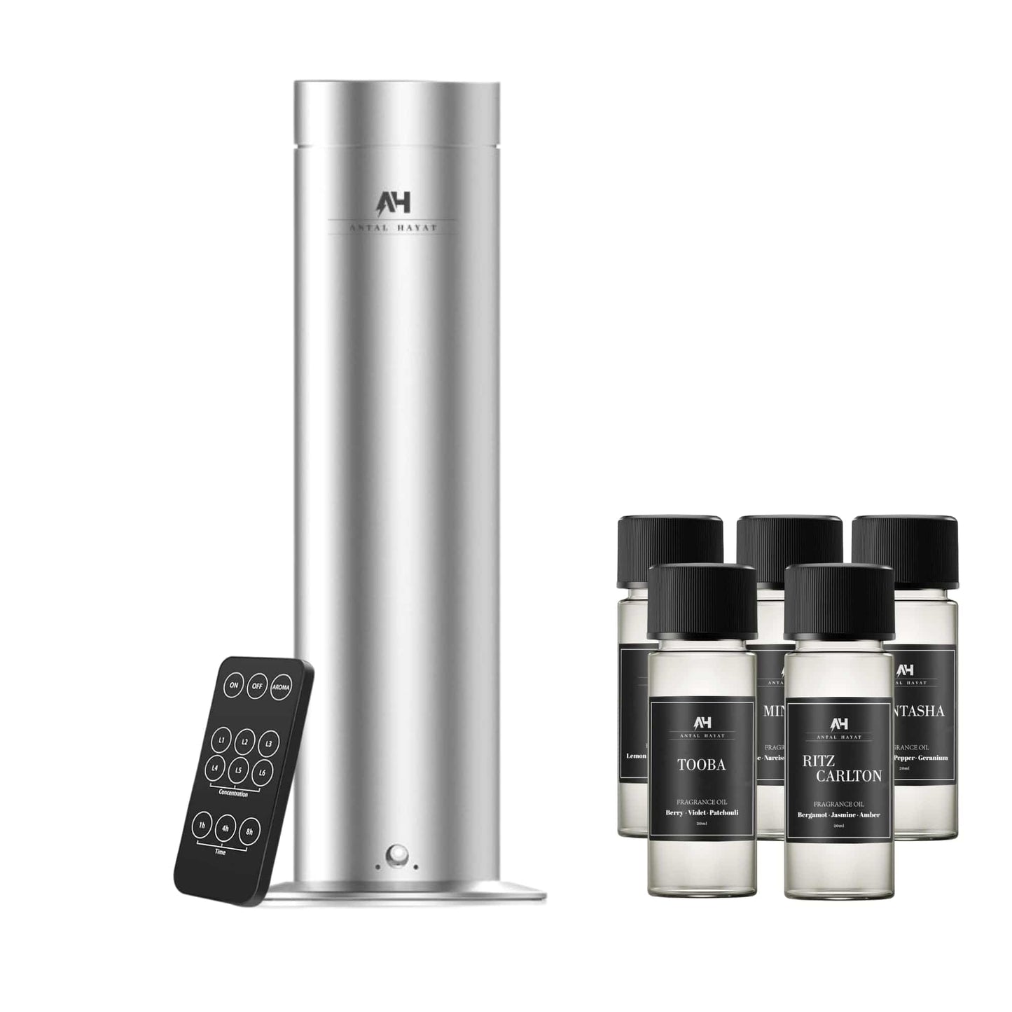 Electric Waterless Diffuser Starter Kit – 1000 sq ft Coverage + 5 Oils