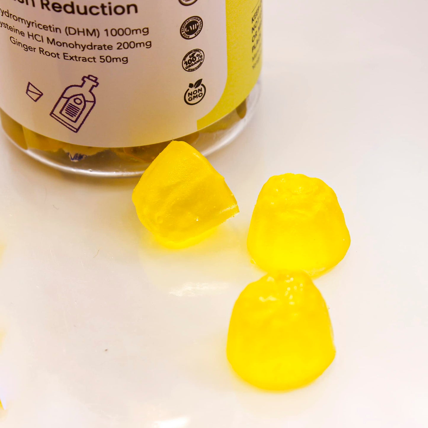 FANDICK DHM 1000 Dihydromyricetin Gummies (30 Count) – Ginger Root, Electrolyte Pectin