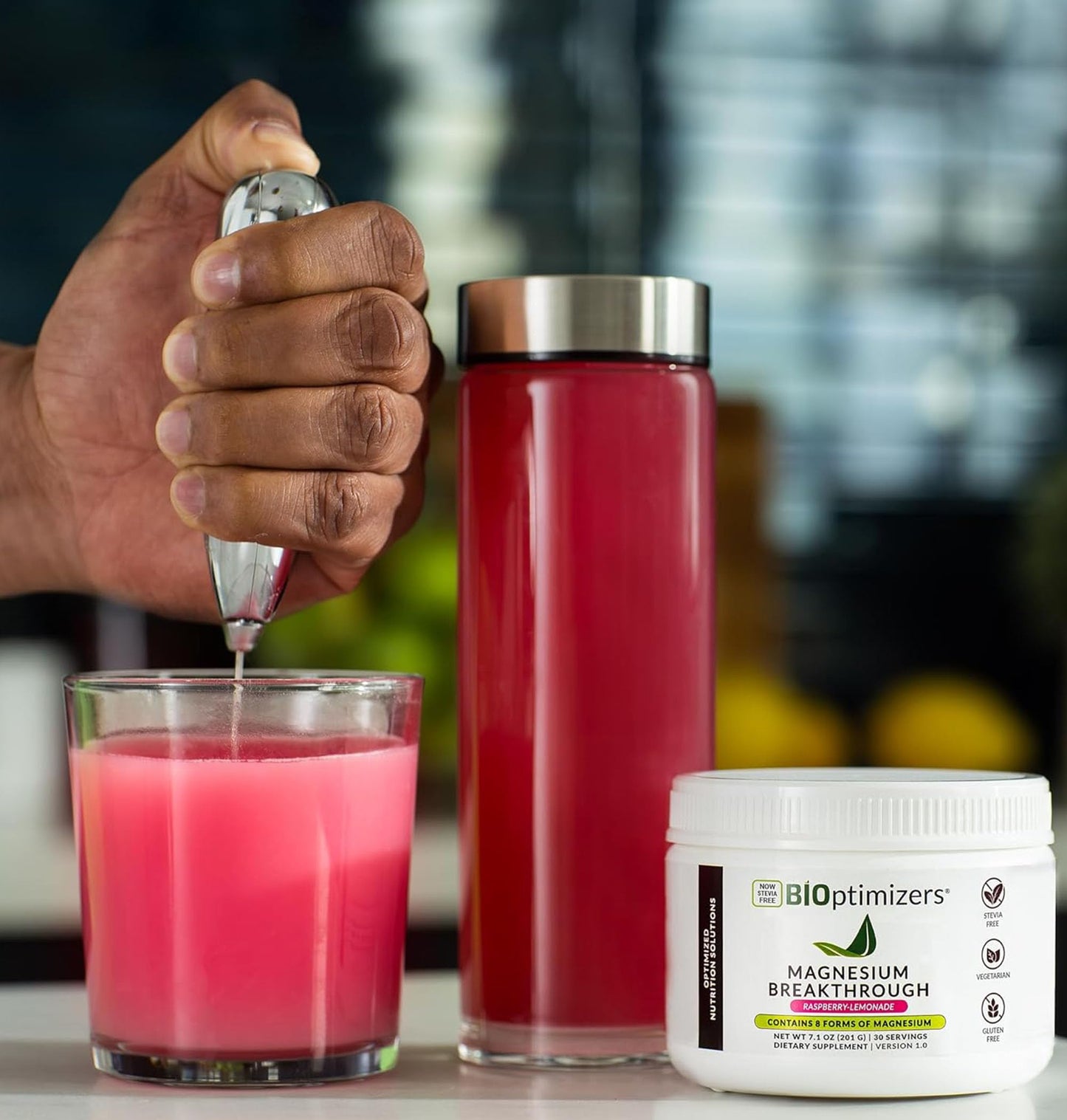 BIOptimizers Magnesium Breakthrough Drink - 8 Forms, Electrolytes, Unflavored