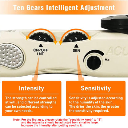 Electronic Acupuncture Pen – 3 Massage Heads, Rechargeable