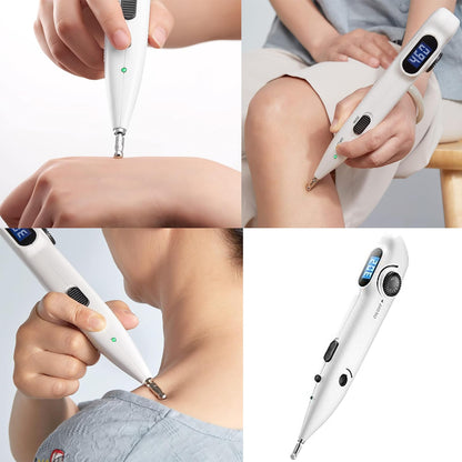 Electronic Acupuncture Pen - Rechargeable Acupressure Pen for Pain Relief