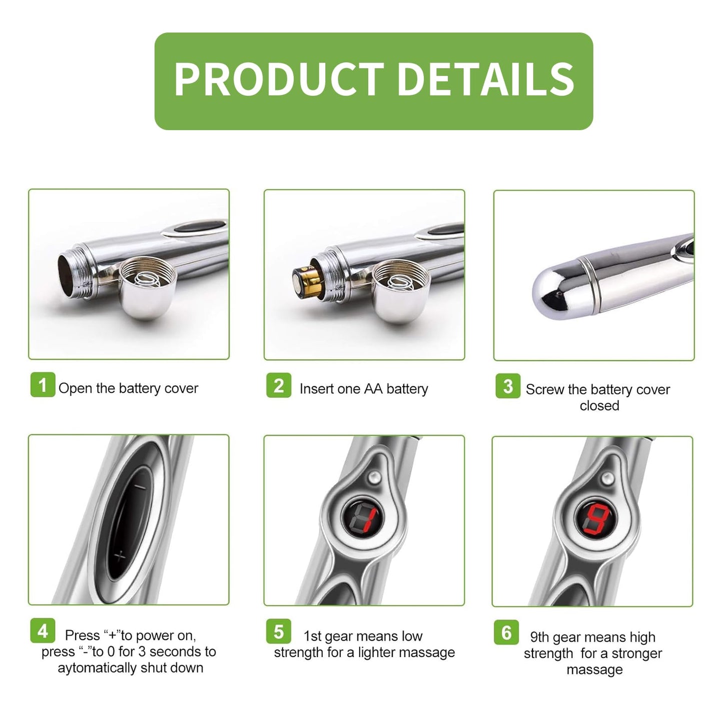 Acupuncture Pen - 5-in-1 Electronic Meridian Therapy | Massage Tool