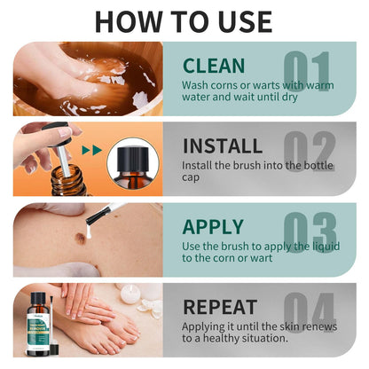 ELEFOCUS Wart Remover Liquid 12% Salicylic Acid – Fast Acting Wart Treatment 20ml
